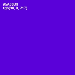 #5A00D9 - Purple Heart Color Image