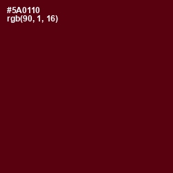 #5A0110 - Maroon Oak Color Image