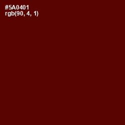 #5A0401 - Mahogany Color Image