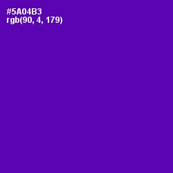 #5A04B3 - Purple Color Image