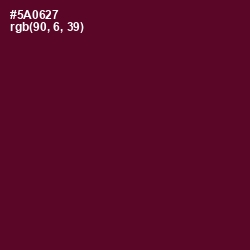 #5A0627 - Bordeaux Color Image