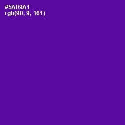 #5A09A1 - Purple Color Image