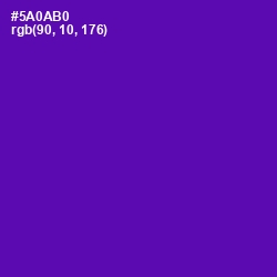 #5A0AB0 - Purple Color Image