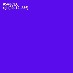 #5A0CEC - Purple Heart Color Image