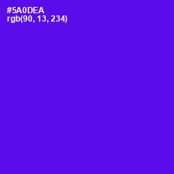 #5A0DEA - Purple Heart Color Image