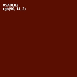 #5A0E02 - Mahogany Color Image