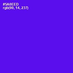 #5A0EED - Purple Heart Color Image