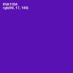 #5A11B4 - Purple Color Image