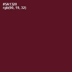 #5A1320 - Bordeaux Color Image