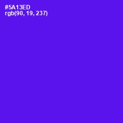 #5A13ED - Purple Heart Color Image