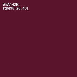 #5A142B - Wine Berry Color Image