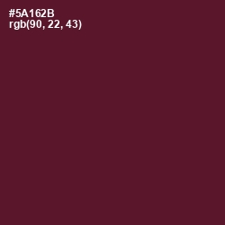 #5A162B - Wine Berry Color Image