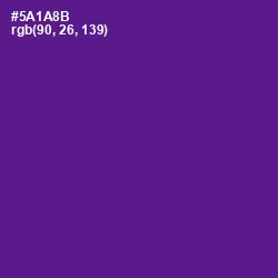#5A1A8B - Pigment Indigo Color Image