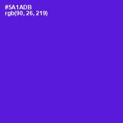 #5A1ADB - Purple Heart Color Image