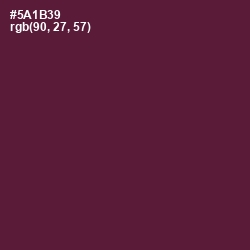 #5A1B39 - Wine Berry Color Image