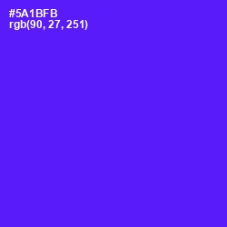 #5A1BFB - Purple Heart Color Image