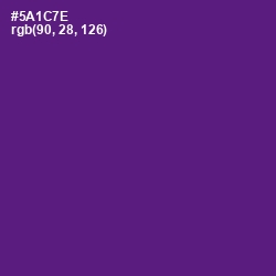 #5A1C7E - Honey Flower Color Image