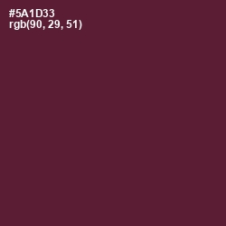 #5A1D33 - Wine Berry Color Image