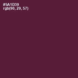 #5A1D39 - Wine Berry Color Image