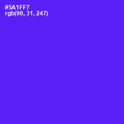 #5A1FF7 - Purple Heart Color Image