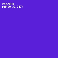 #5A20D9 - Purple Heart Color Image