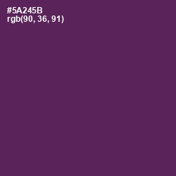 #5A245B - Bossanova Color Image