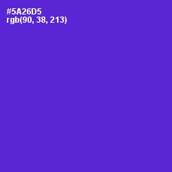 #5A26D5 - Purple Heart Color Image