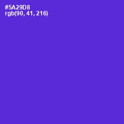 #5A29D8 - Purple Heart Color Image