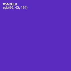 #5A2BBF - Royal Purple Color Image