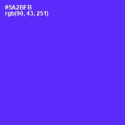 #5A2BFB - Purple Heart Color Image