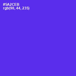 #5A2CEB - Purple Heart Color Image