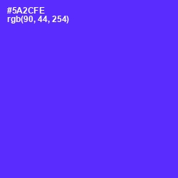 #5A2CFE - Purple Heart Color Image