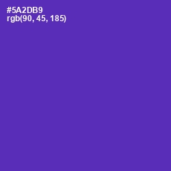 #5A2DB9 - Royal Purple Color Image