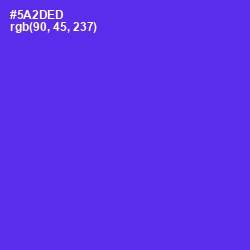 #5A2DED - Purple Heart Color Image