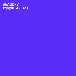 #5A2DF7 - Purple Heart Color Image