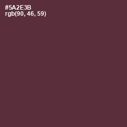 #5A2E3B - Congo Brown Color Image