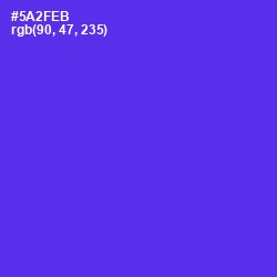 #5A2FEB - Purple Heart Color Image