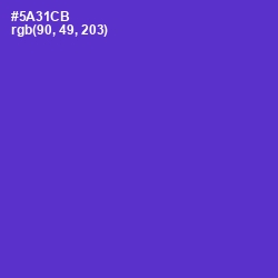 #5A31CB - Purple Heart Color Image
