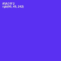 #5A31F2 - Purple Heart Color Image