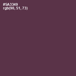 #5A3349 - Voodoo Color Image