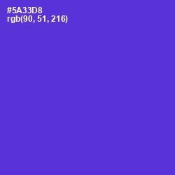 #5A33D8 - Purple Heart Color Image