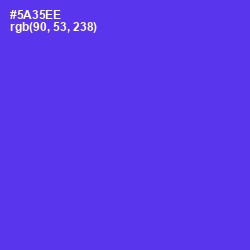 #5A35EE - Purple Heart Color Image