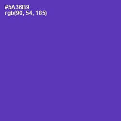 #5A36B9 - Royal Purple Color Image