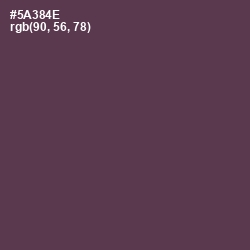 #5A384E - Voodoo Color Image