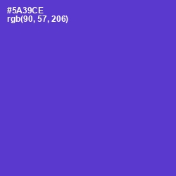 #5A39CE - Purple Heart Color Image
