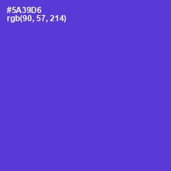 #5A39D6 - Purple Heart Color Image