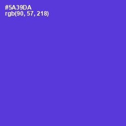 #5A39DA - Purple Heart Color Image