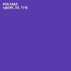 #5A3AAE - Royal Purple Color Image