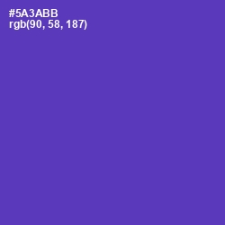 #5A3ABB - Royal Purple Color Image