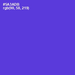 #5A3ADB - Purple Heart Color Image